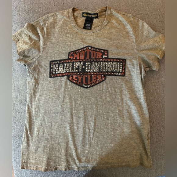 Harley-Davidson Beige Short Sleeve Tee - Picture 5 of 5